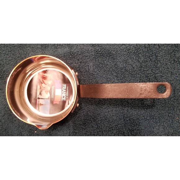 Baumalu copper pan 4 1/4" with cast iron handle new made in France tin lined - Picture 6 of 12